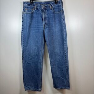 Levis 550 Relaxed Fit Tapered Leg Blue Jeans Mens 36x30 Actual L28.5 Medium Wash